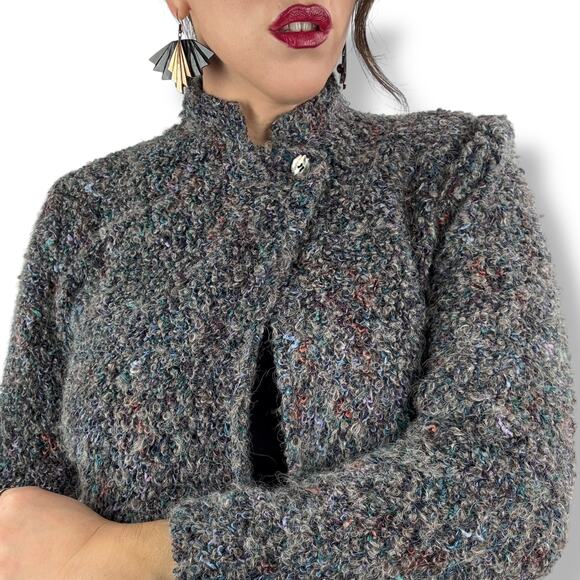 90's IT'S MAGIC by TONI GARMENT mohair single button cardigan - Picture 1 of 17